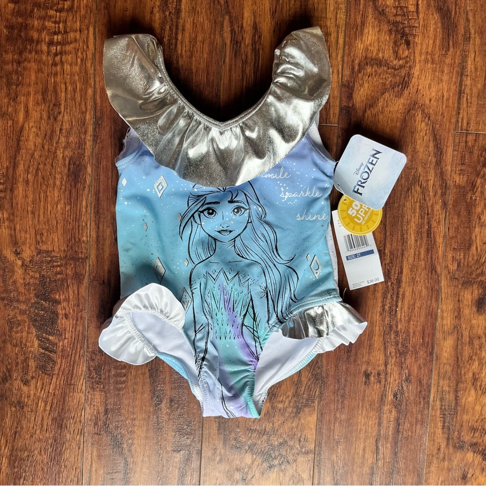 Disney Frozen Blue and Silver Swimsuit